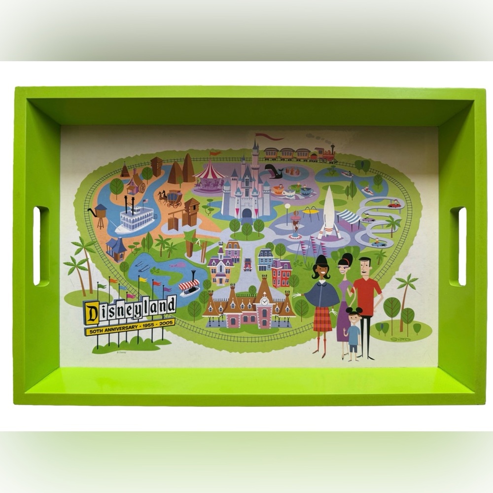 Disneyland 50th Anniversary Commemorative Serving Tray by Shag